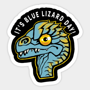 Blue lizard Sticker